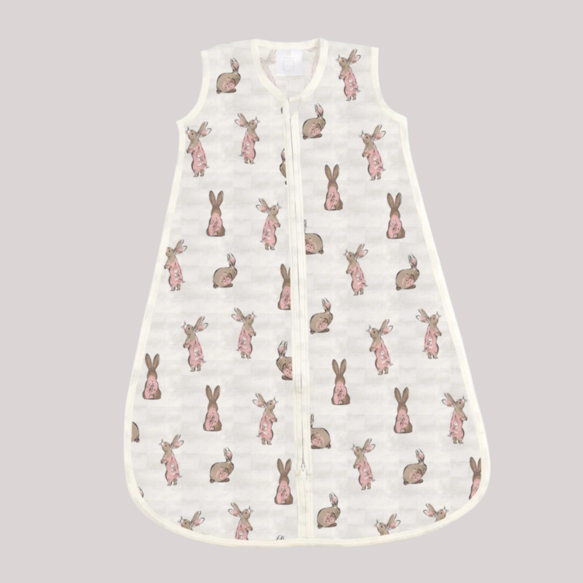 Powder Pink Bunnies Bamboo Sleep Sack-0