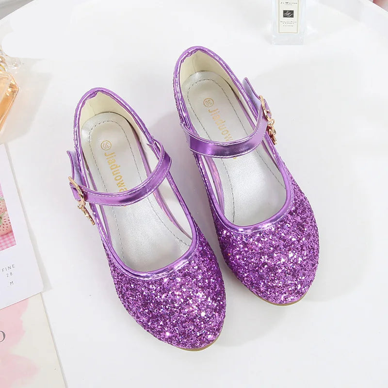 Little Heels For Kids Princess Leather Shoes