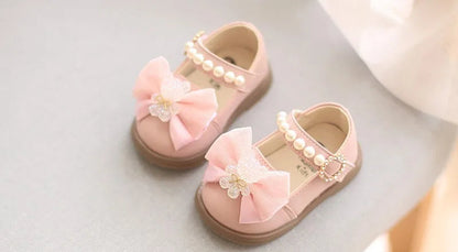 Bow Square Shoes Children Sneakers