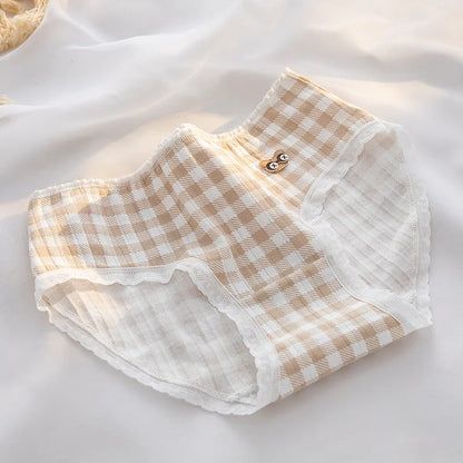 5Pcs/set Mid Waist Intimates Underpants