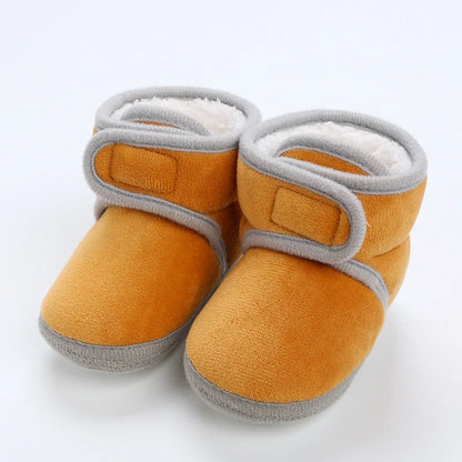 Newborn Baby Soft Booties Solid Snow Boots