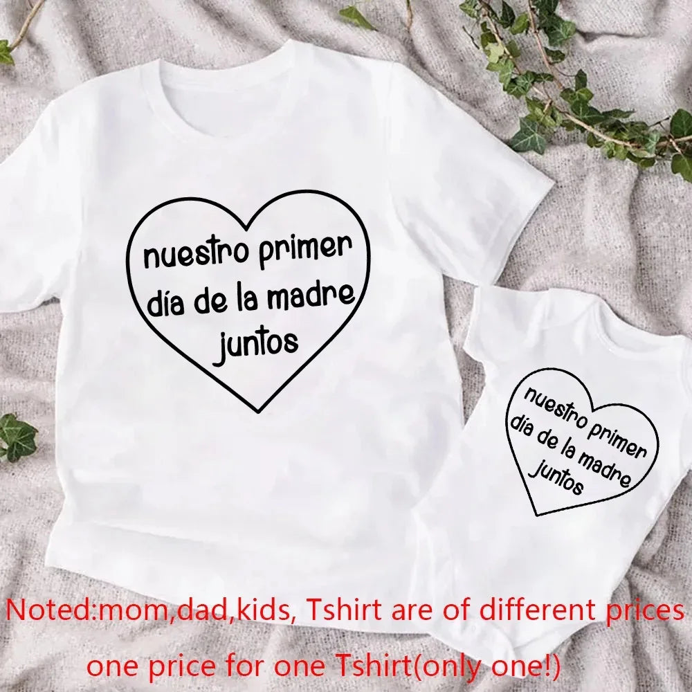 Fashion Outfit Mama T-shirt Baby Romper