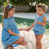 Embroidered Denim Boys Girls Familly Match Clothes