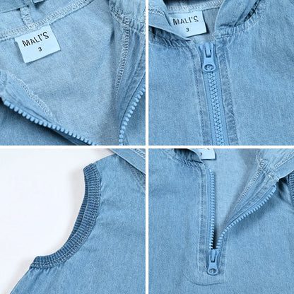 Summer Kid's T-Shirt Top Romper Skirt Set