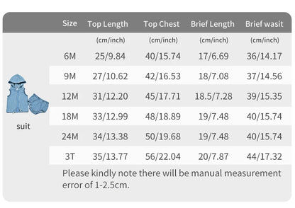 Summer Kid's T-Shirt Top Romper Skirt Set