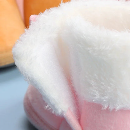Newborn Baby Soft Booties Solid Snow Boots