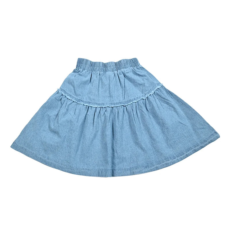 Summer Kid's T-Shirt Top Romper Skirt Set