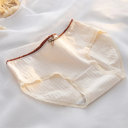5Pcs/set Mid Waist Intimates Underpants