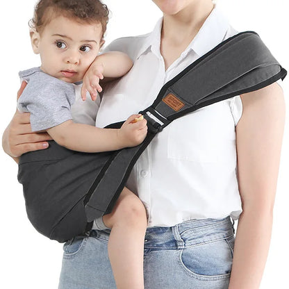 Universal baby carrier with shoulder strap multivariant-7
