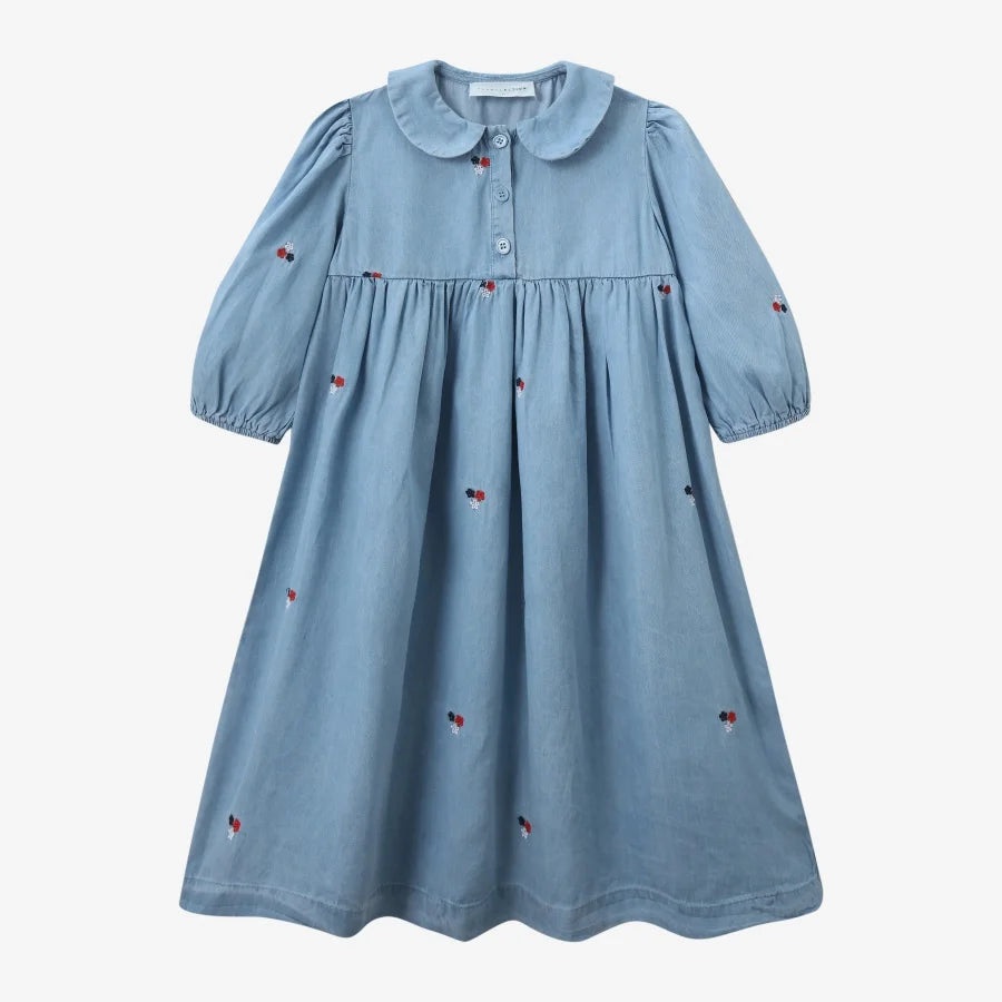 Embroidered Denim Boys Girls Familly Match Clothes