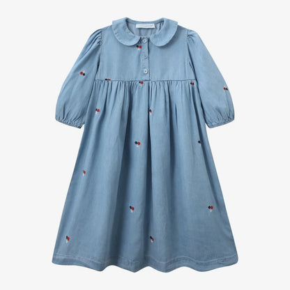 Embroidered Denim Boys Girls Familly Match Clothes