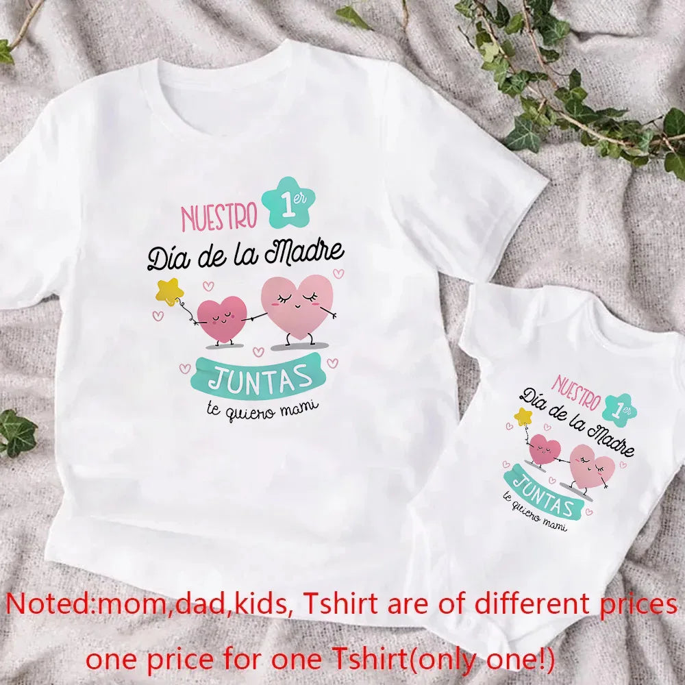 Fashion Outfit Mama T-shirt Baby Romper