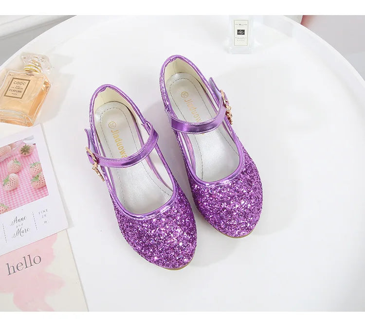 Little Heels For Kids Princess Leather Shoes