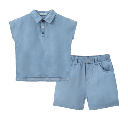 Embroidered Denim Boys Girls Familly Match Clothes