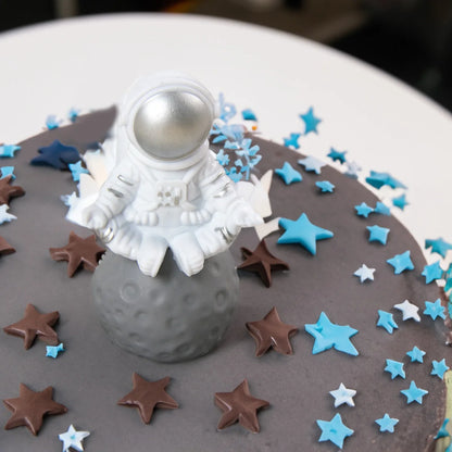 Astronaut Space Theme Birthday Party Cake Decoration