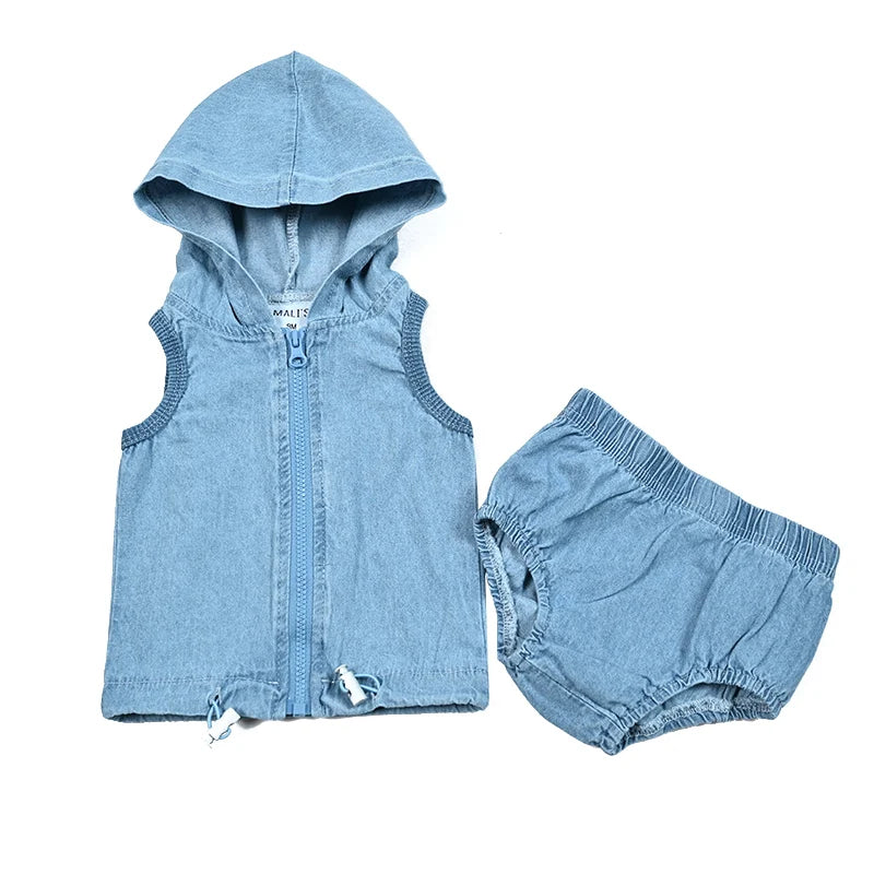 Summer Kid's T-Shirt Top Romper Skirt Set