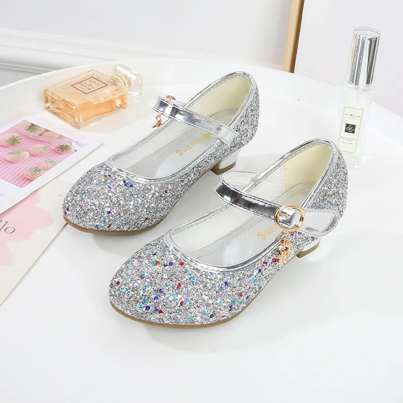Little Heels For Kids Princess Leather Shoes