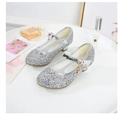 Little Heels For Kids Princess Leather Shoes