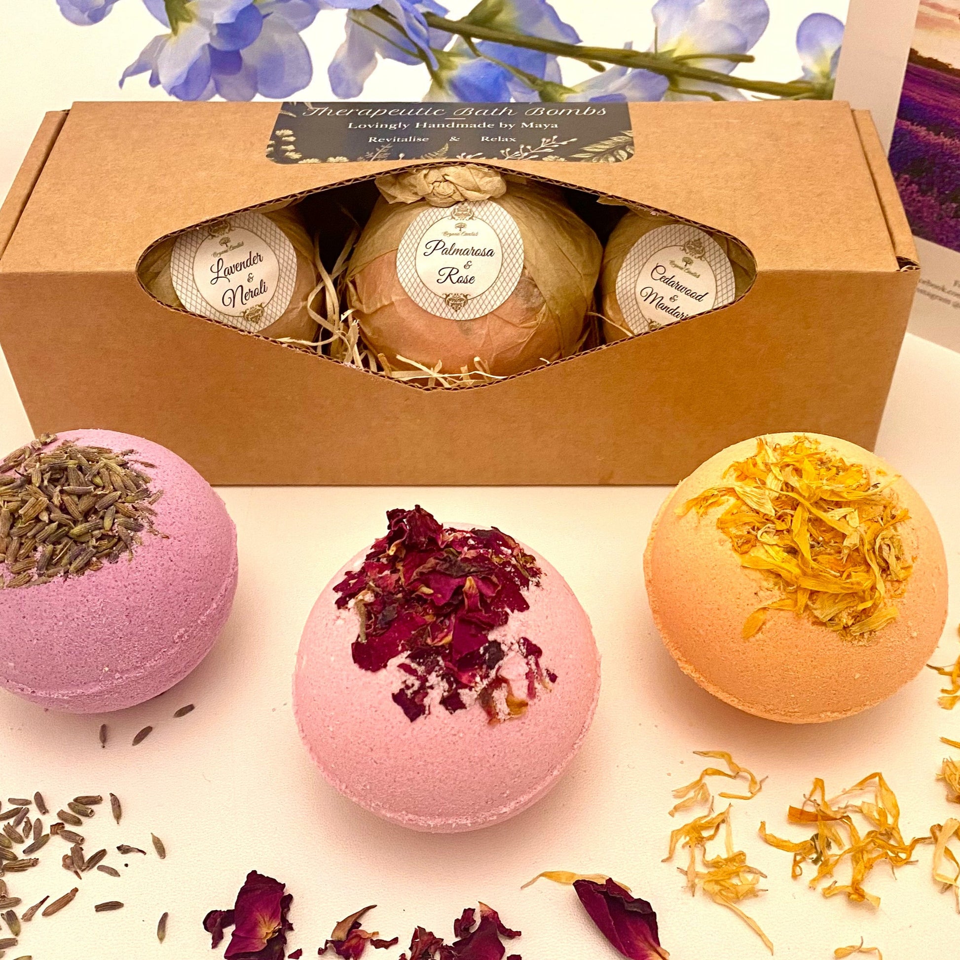 Floral Bath Bomb Trio Set-0