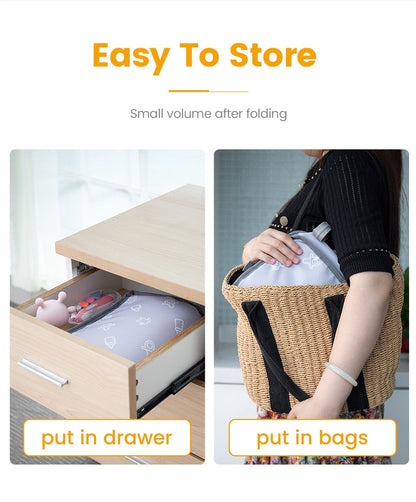 Baby Crib Hanging Storage Bag Portable Diaper Organizer Newborn Bedding Set  Foldable Nappy Bags Newborn Diaper Container-3