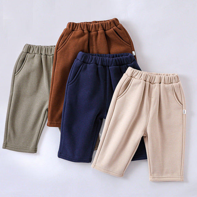 Infant Baby Girls 4-Colors Velvet-In Winter Pants-0