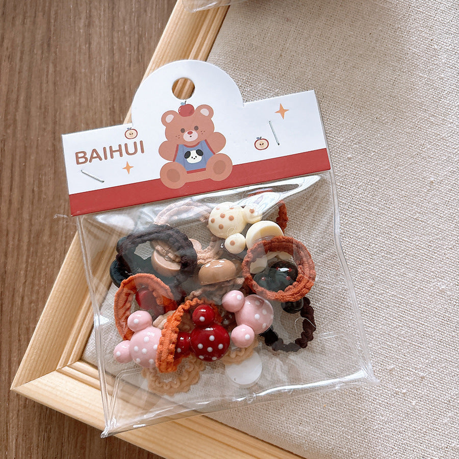 Collection of Versatile Cute Cartoon Small Children’s Star Hair Clip and Lace Baby Headband-1