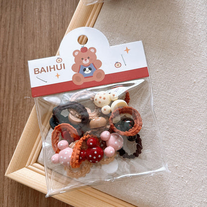 Collection of Versatile Cute Cartoon Small Children’s Star Hair Clip and Lace Baby Headband-1