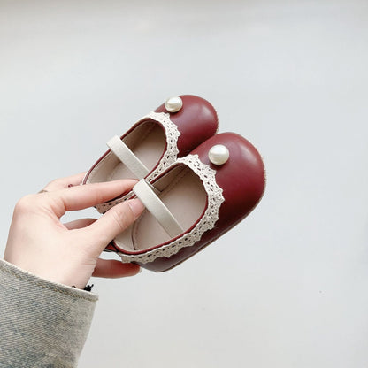 Spring and Summer Baby Girl Fashion Beaded Toddler Soft-Sole Anti-slip Walking Shoes-2