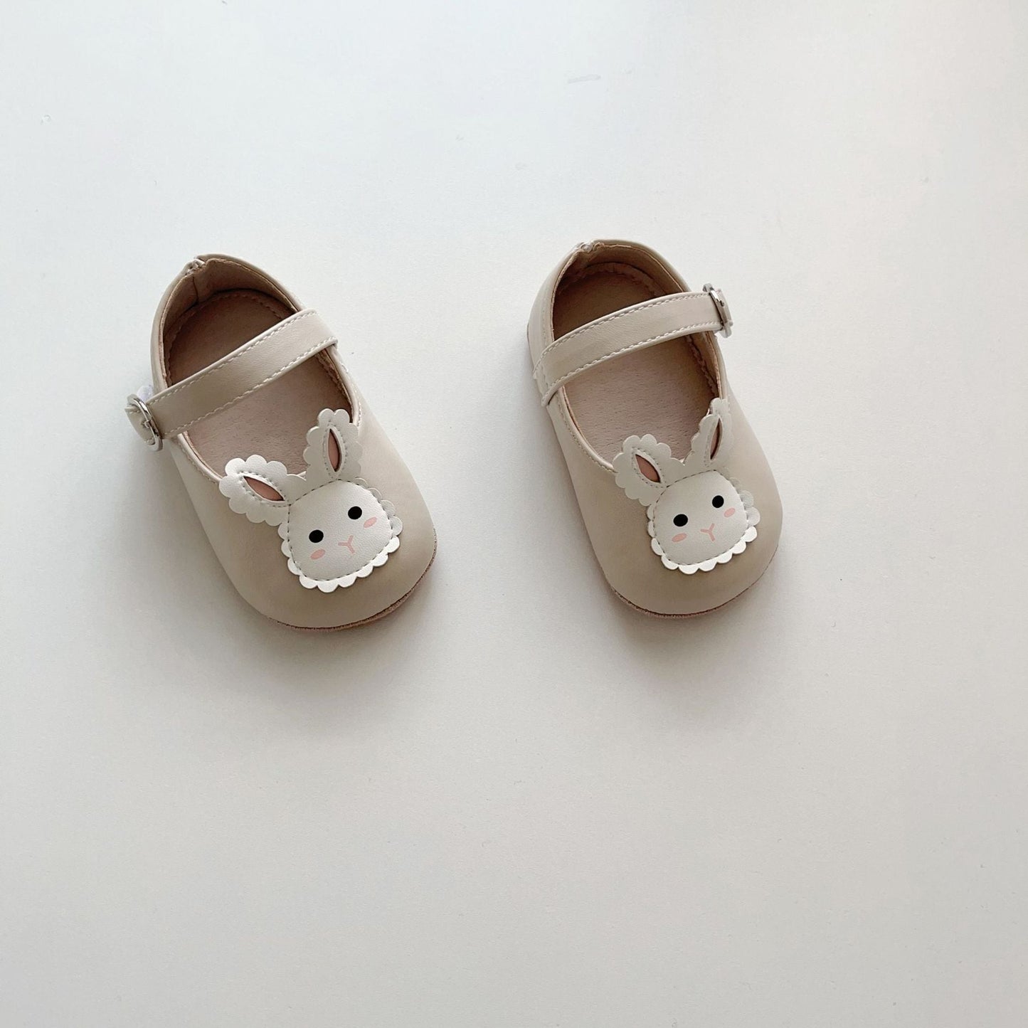 Spring and Summer Baby Girl Fashion Cartoon Rabbit Pattern Toddler Soft-Sole Anti-slip Walking Shoes-1