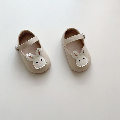 Spring and Summer Baby Girl Fashion Cartoon Rabbit Pattern Toddler Soft-Sole Anti-slip Walking Shoes-1