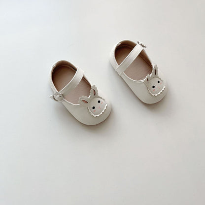 Spring and Summer Baby Girl Fashion Cartoon Rabbit Pattern Toddler Soft-Sole Anti-slip Walking Shoes-2