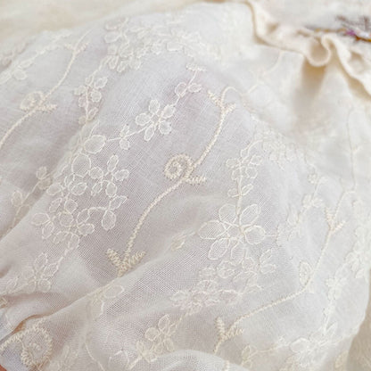 Spring Arrival Baby Girls Long Sleeves Floral Embroidered Bodysuits Onesies-2