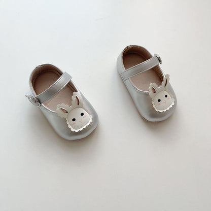 Spring and Summer Baby Girl Fashion Cartoon Rabbit Pattern Toddler Soft-Sole Anti-slip Walking Shoes-3