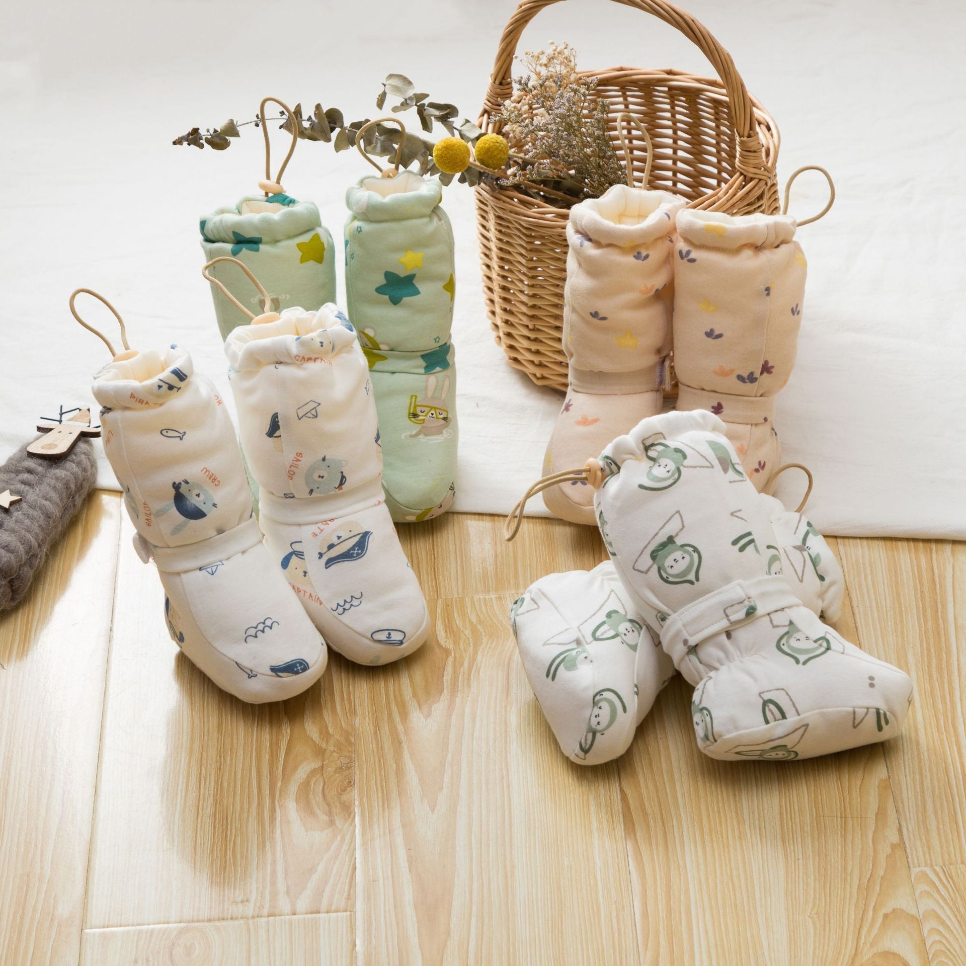 Arrival Baby Animals Cartoon Pattern Toddler Cotton Shoes-0