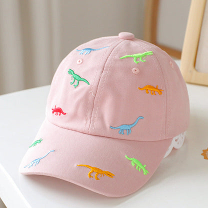 Baby Animal Embroidered Pattern Sunshade Peaked Hats-6