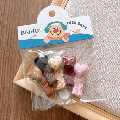 Collection of Versatile Cute Cartoon Small Children’s Star Hair Clip and Lace Baby Headband-7