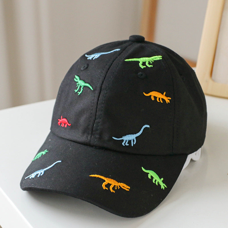 Baby Animal Embroidered Pattern Sunshade Peaked Hats-5