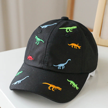 Baby Animal Embroidered Pattern Sunshade Peaked Hats-5