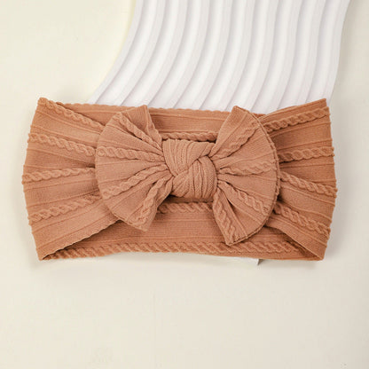 Soft Elastic Nylon Children's Butterfly Bow New Color Embroidered Baby Headband-7