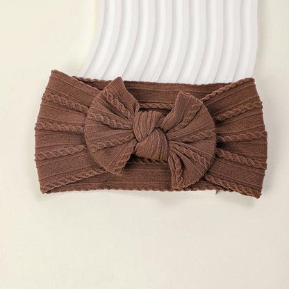 Soft Elastic Nylon Children's Butterfly Bow New Color Embroidered Baby Headband-6