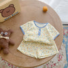 Baby Print Pattern T-Shirt Combo Shorts In Summer Sets-5