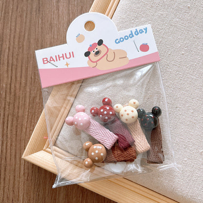 Collection of Versatile Cute Cartoon Small Children’s Star Hair Clip and Lace Baby Headband-6