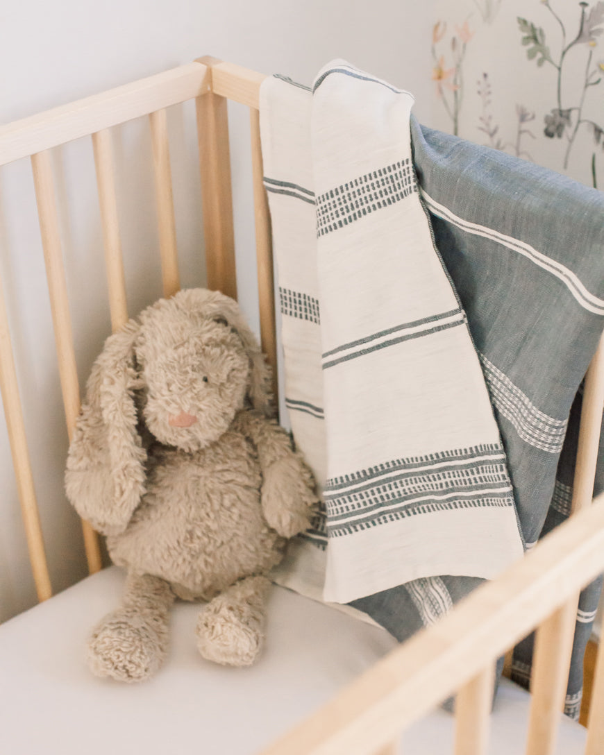 Aden Cotton Reversible Baby Blanket-1
